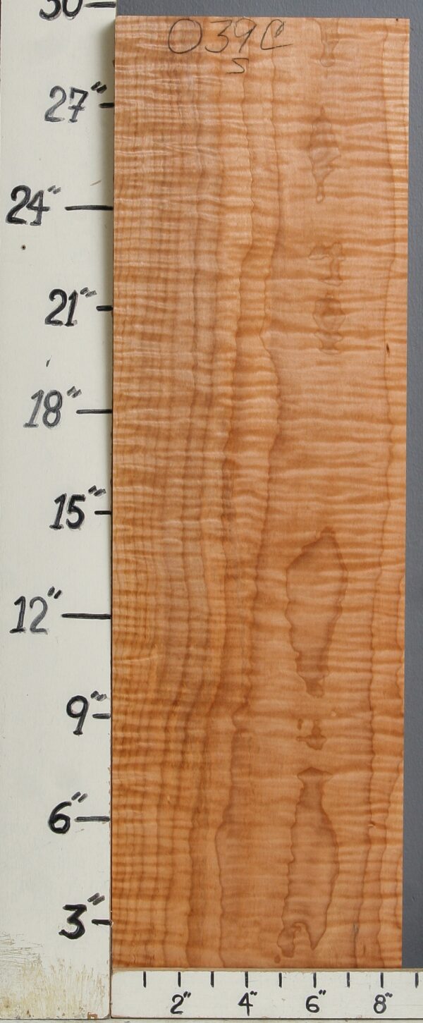 MUSICAL CURLY MAPLE BILLET 8"1/2 X 29" X 1"3/4 (NWT-0039C)