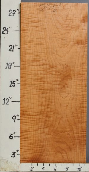 MUSICAL CURLY MAPLE BILLET 11"1/4 X 28" X 1"1/8 (NWT-0051C)