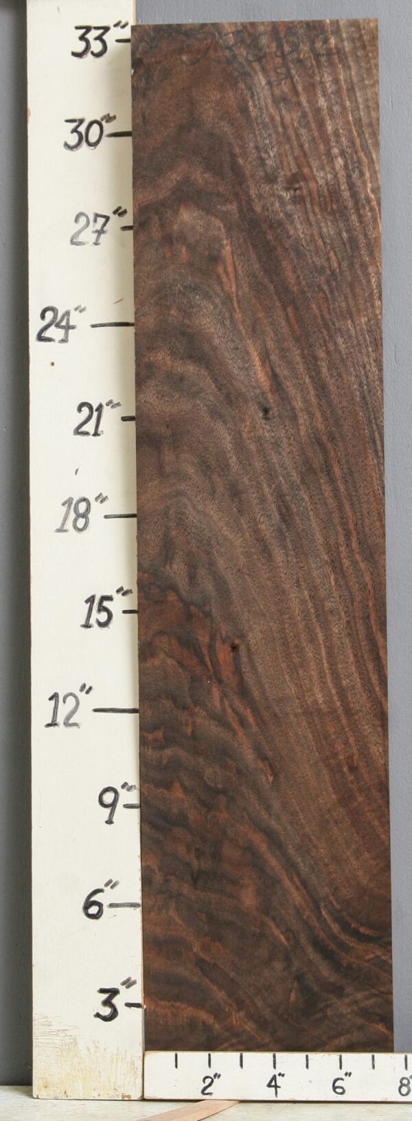 AAAAA MARBLED CLARO WALNUT BLOCK 7"5/8 X 33" X 1"5/8 (NWT-0360C) - Image 2