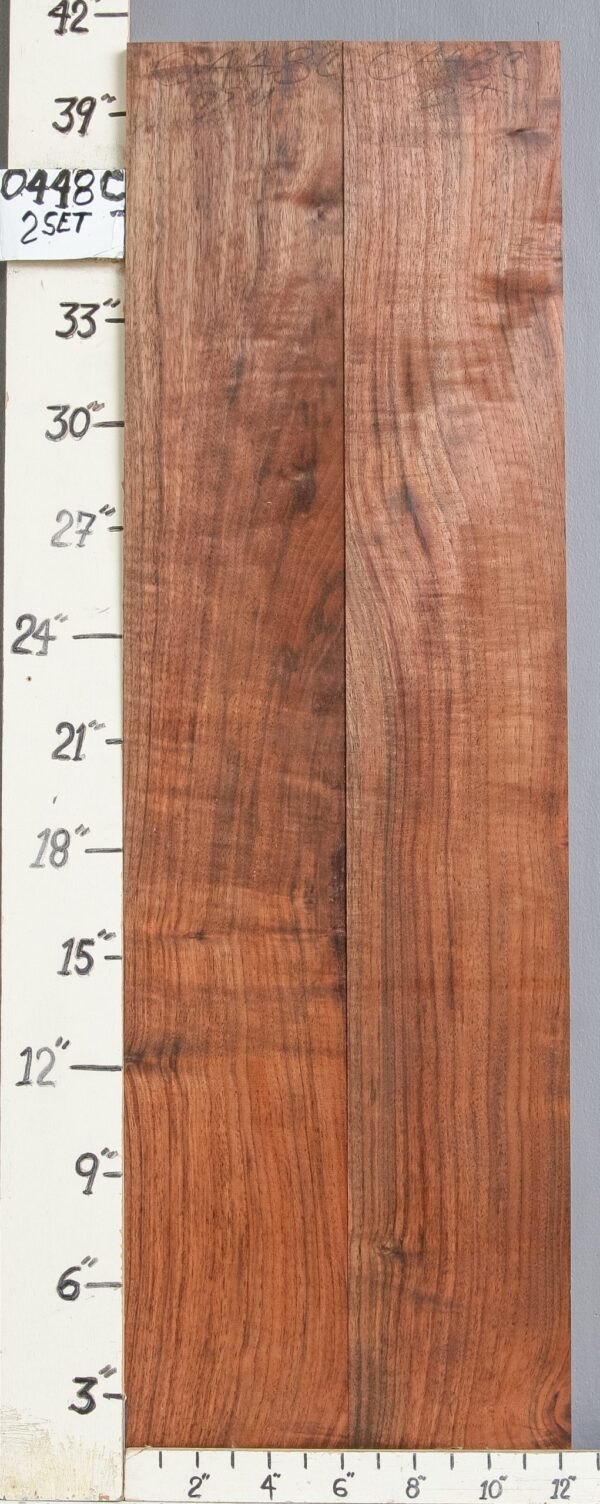 AAAAA MARBLED CLARO WALNUT 2 BOARD SET 12"1/4 X 40" X 4/4 (NWT-0448C)