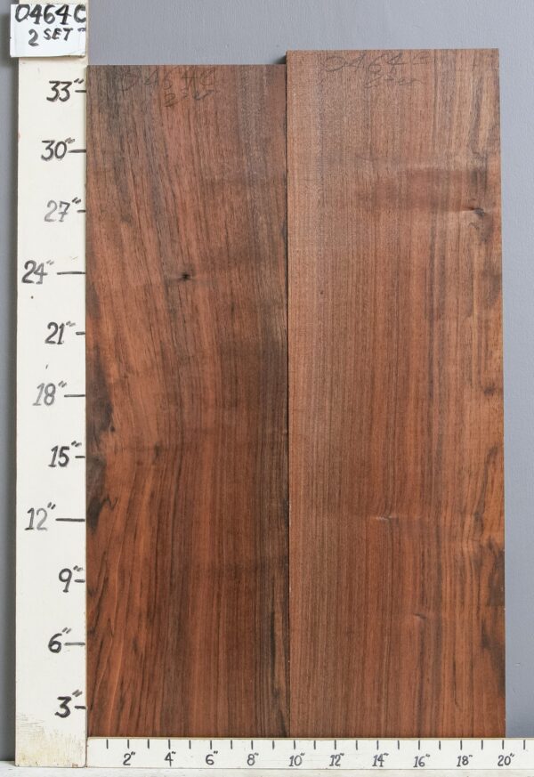 AAAAA MARBLED CLARO WALNUT 2 BOARD SET 20" X 34" X 4/4 (NWT-0464C)