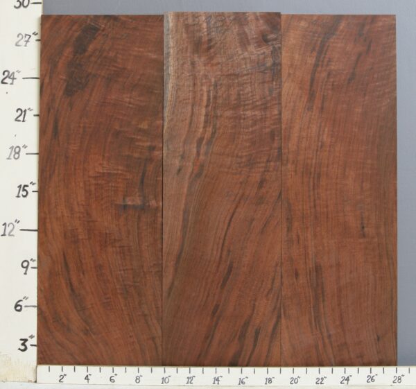 AAAAA MARBLED CLARO WALNUT 3 BOARD SET 28"1/4 X 29" X 4/4 (NWT-0489C)