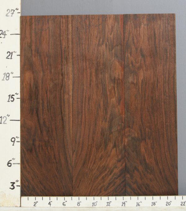 AAAAA MARBLED CLARO WALNUT 3 BOARD SET 21"1/2 X 26" X 4/4 (NWT-0497C)