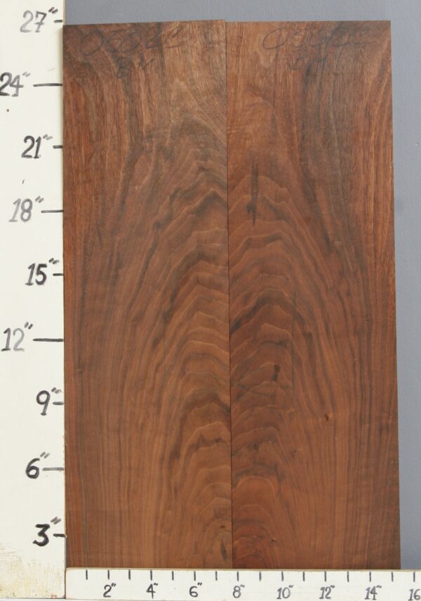 AAAAA MARBLED CLARO WALNUT 4 BOARD SET 32"3/8 X 27" X 4/4 (NWT-0501C)