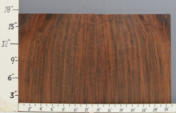 AAAAA CURLY MARBLED CLARO WALNUT BOOKMATCH 27"1/8 X 17" X 4/4 (NWT-0516C)