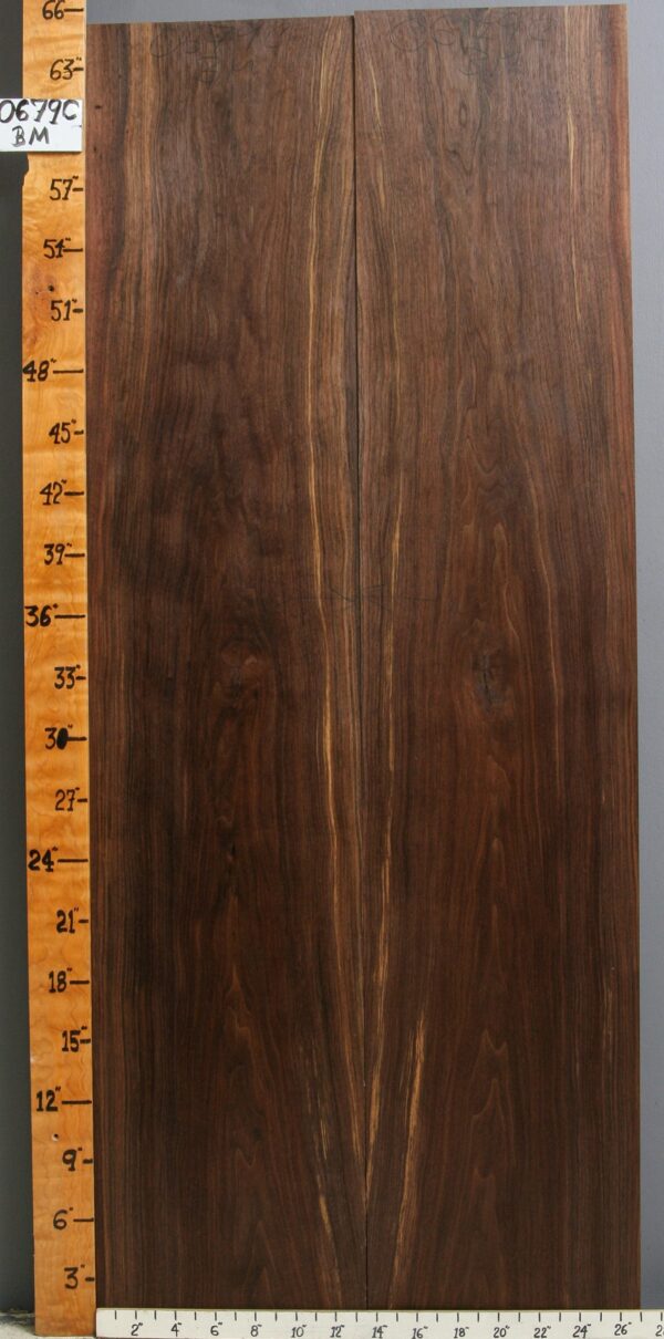 AAAAA MARBLED CLARO WALNUT BOOKMATCH 27" X 65" X 5/4 (NWT-0679C)