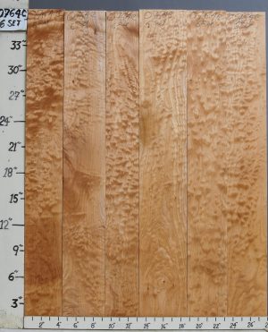 AAAA QUILTED MAPLE 6 BOARD SET 28"X 37" X 4/4 (NWT-0764C)