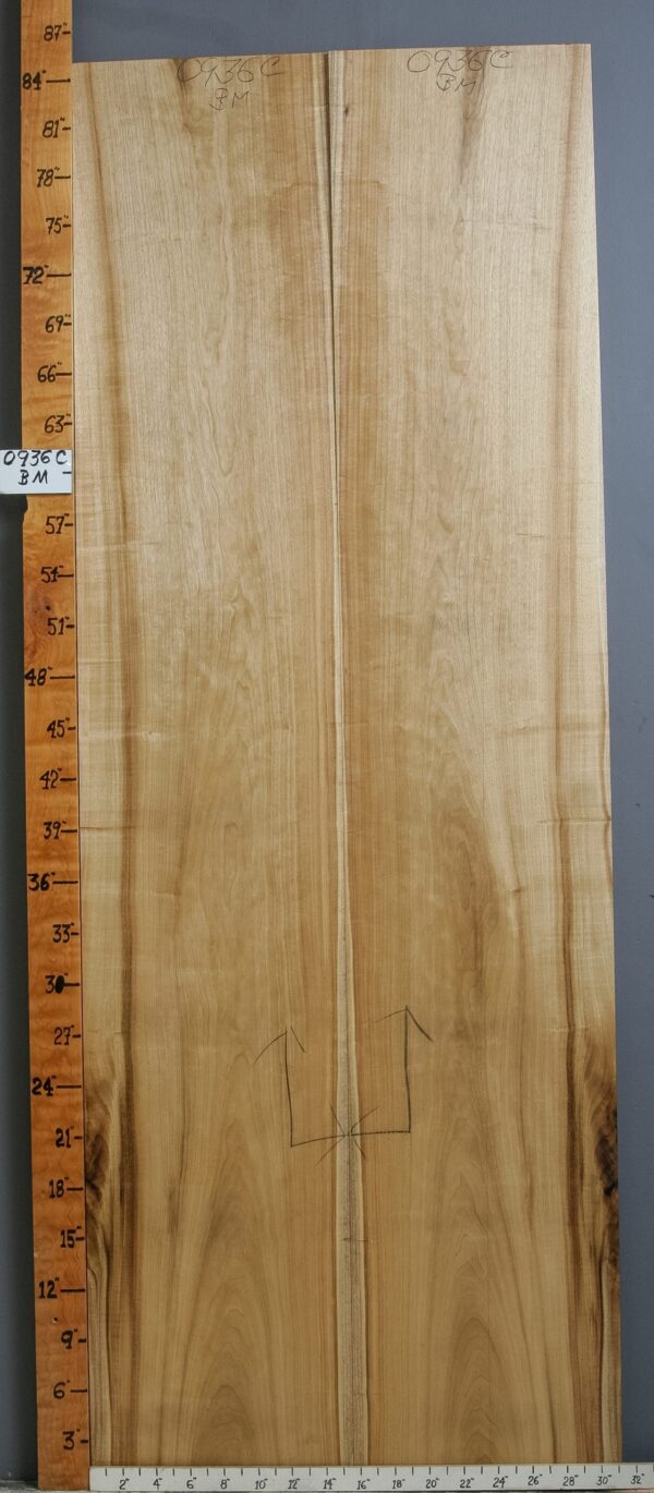 AAAAA CURLY MYRTLEWOOD BOOKMATCH 31"1/8 X 85" X 5/4 (NWT-0936C)