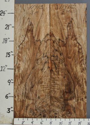 AAAAA SPALTED MAPLE MICROLUMBER BOOKMATCH 15"1/2 X 25" X 1/2" (NWT-1191C)