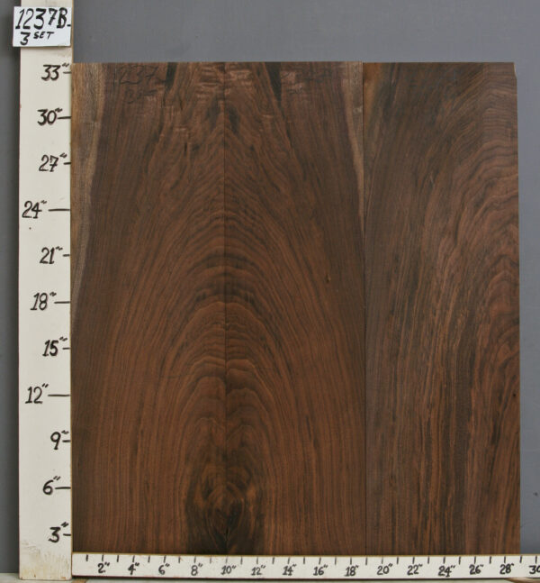 AAAAA MARBLED CLARO WALNUT 3 BOARD SET 29" X 33" X 4/4 (NWT1237B)