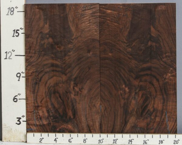 AAAAA MARBLED CLARO WALNUT BOOKMATCH 20"1/4 X 19" X 4/4 (NWT-1318C)