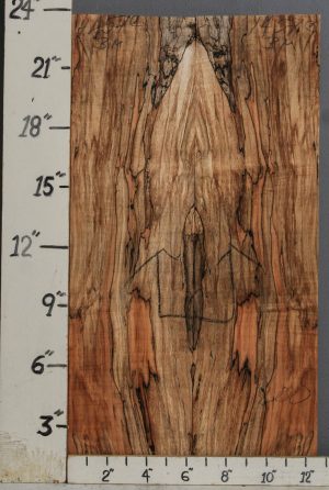 AAAAA SPALTED CURLY MAPLE MICRO LUMBER BOOKMATCH 12"1/2 X 23" X 3/8 (NWT-1457C)