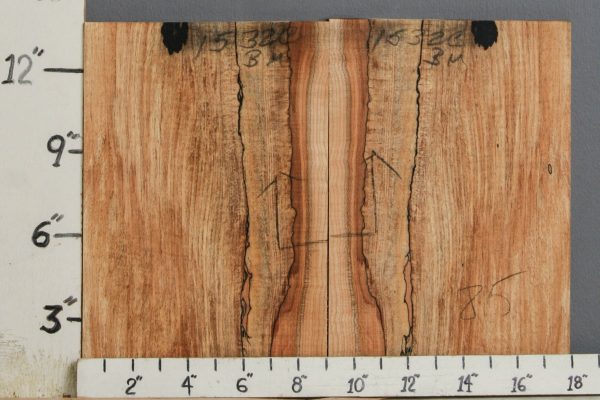AAAAA SPALTED MAPLE MICROLUMBER BOOKMATCH 17"3/4 X 13" X 1/2 (NWT-1532C)