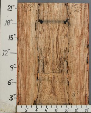 AAAAA SPALTED MAPLE MICROLUMBER BOOKMATCH 14"1/2 X 22" X 1/2 (NWT-1536C)