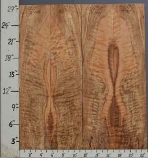 AAAAA SPALTED QUILTED MAPLE MICROLUMBER 4 BOARD SET 23" X 27" X 3/8 (NWT-1568C)