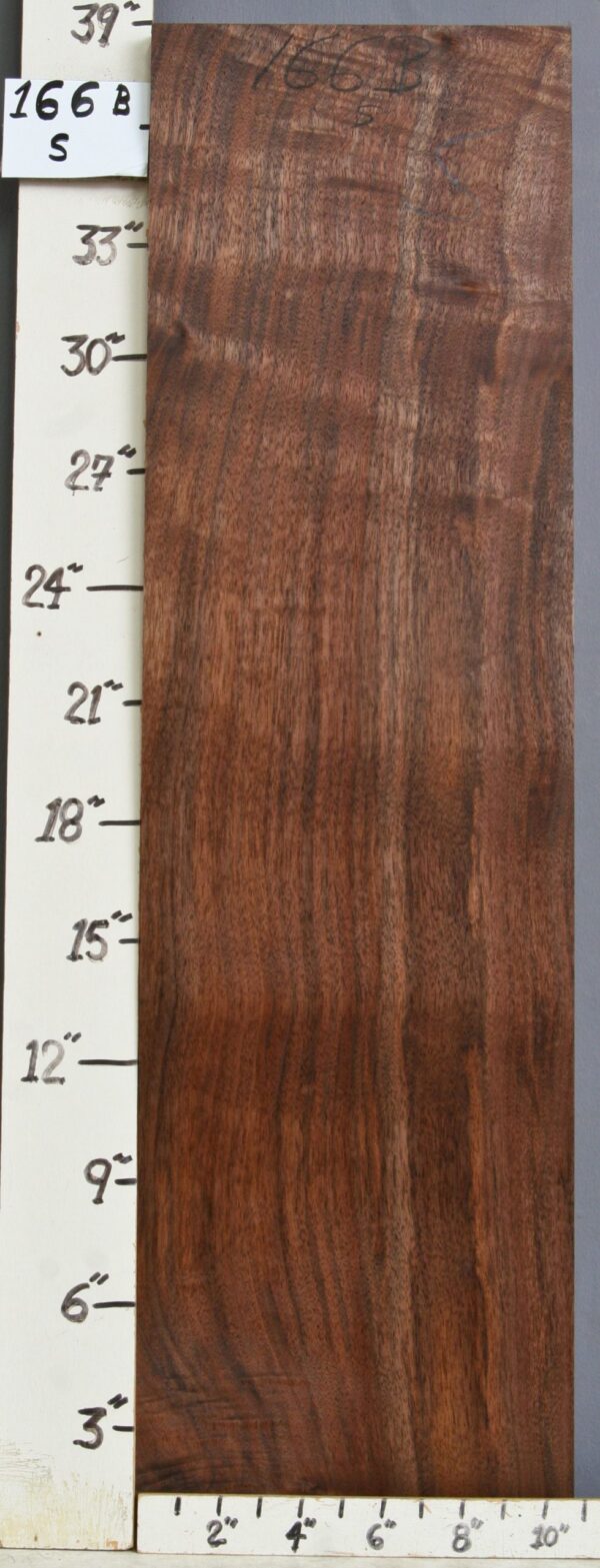 AAAAA MARBLED CLARO WALNUT LUMBER 10"7/8 X 38"1/2 8/4 (NWT-0166B)