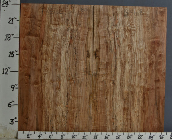 AAAAA SPALTED QUILTED MAPLE MICRO LUMBER BOOKMATCH 26"1/2 X 24" X 1/2 (NWTB1856)