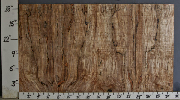 AAAAA SPALTED MAPLE MICRO LUMBER 4 BOARD SET 31" X 19" X 1/2 (NWT-1871B)