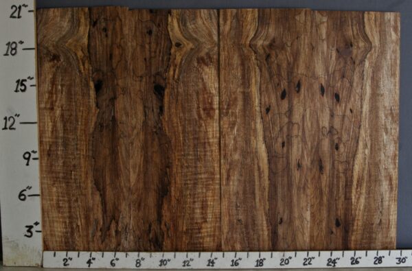 AAAAA SPALTED MAPLE 4 BOARD SET OF MICRO LUMBER 29"3/4 X 21" X 1/2 (NWTB1876)