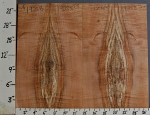 spalted curly maple set of micro lumber