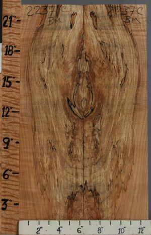 5A Spalted Curly Maple Bookmatch 12"3/4 X 22" X 1/2 (NWT-2237C)