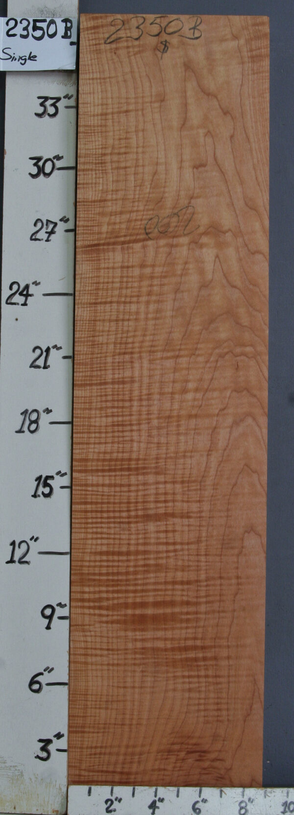 MUSICAL CURLY MAPLE BILLET 9" X 37" X 1"3/4 (NWTB2350)