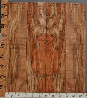 5A Spalted Curly Maple Microlumber 4 Board Set 23"1/2 X 28" X 1/2 (NWT-2508C)