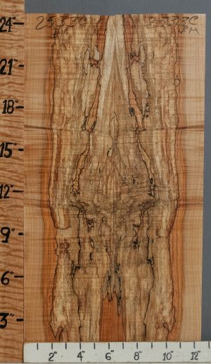 5A Spalted Curly Maple Microlumber Bookmatch 12"1/2 X 24" X 1/2 (NWT-2533C)