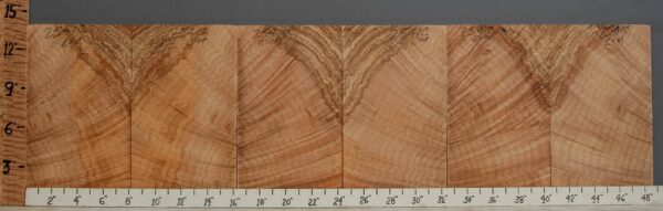 5A Spalted Curly Maple Microlumber 6 Board Set 48"1/2 X 14" X 1/2 (NWT-2541C)