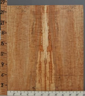 5A Spalted Curly Maple Microlumber Bookmatch 22" X 25" X 3/8 (NWT-2567C)