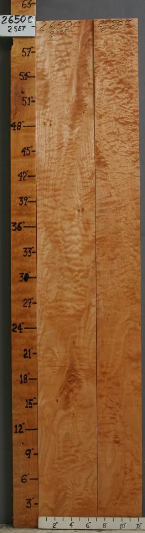 5A Quilted Maple 2 Board Set 12" X 60" X 6/4 (NWT-2650C)