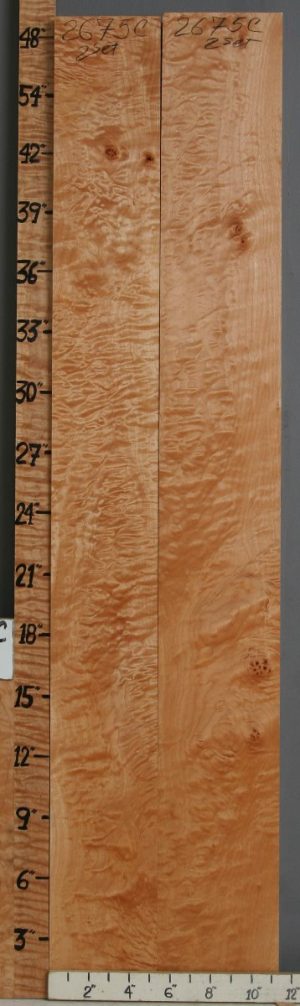 5A Quilted Maple 2 Board Set 11"1/4 X 48" X 6/4 (NWT-2675C)