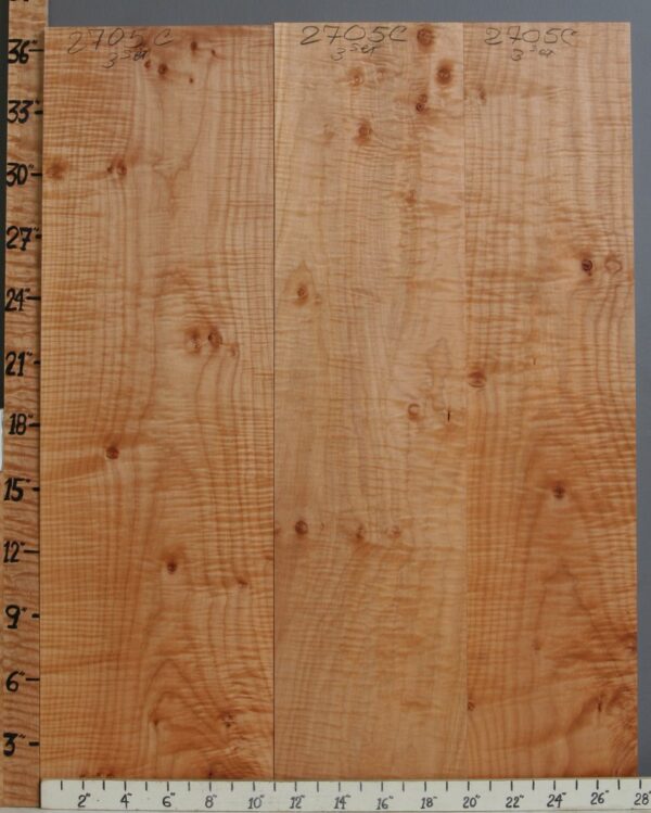 5A Curly Maple 3 Board Set 28" X 36" X 6/4 (NWT-2705C)