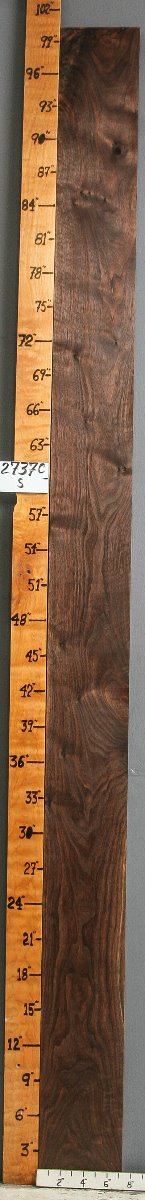 5A Marbled Claro Walnut Lumber 7" X 100" X 4/4 (NWT-2737C)