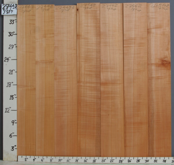 AAAAA CURLY MAPLE 7 BOARD SET 35"3/4 X 36" X 4/4 (NWTB2744)