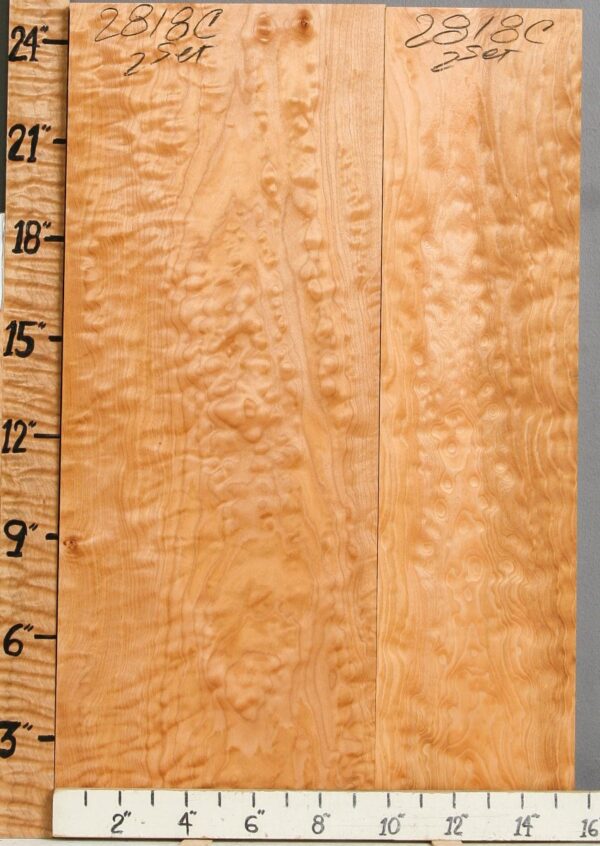 5A Quilted Maple 2 Board Set 15"1/2 X 24" X 6/4 (NWT-2818C)