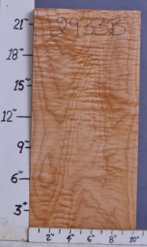 MUSICAL CURLY MAPLE BILLET 10"1/2 X 22"1/2 X 1"7/8 (NWTB2933)