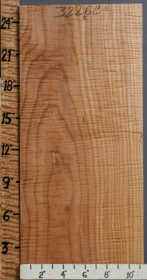 Musical Curly Maple Billet 11"3/8 X 25" X 1"1/4 (NWT-3226C)