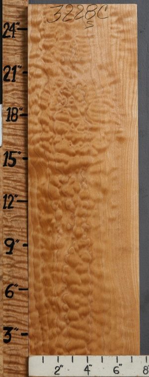 Musical Quilted Maple Billet 8"7/8 X 25" X 1"1/4 (NWT-3227C)