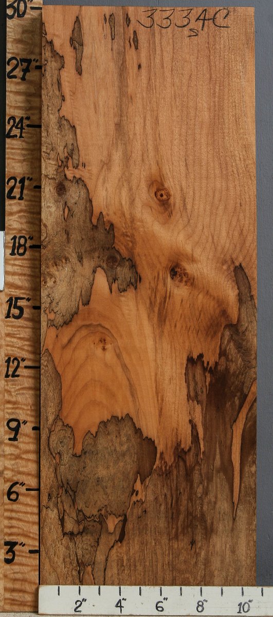 5A Spalted Maple Lumber 10"5/8 X 29" X 2"5/8 (NWT-3334C)