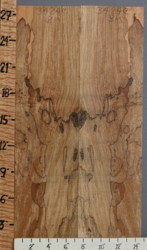 5A Spalted Maple Bookmatch Microlumber 14"3/4 X 28" X 1/2" (NWT-3424C)