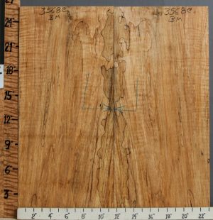 5A Spalted Curly Maple Bookmatch 23" X 25" X 4/4 (NWT-3568C)