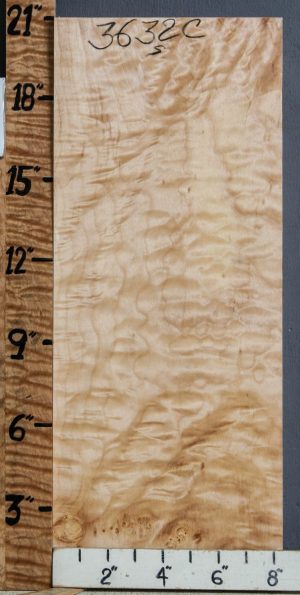 Musical Quilted Maple Billet 8"3/8 X 20" X 2"1/8 (NWT-3632C)