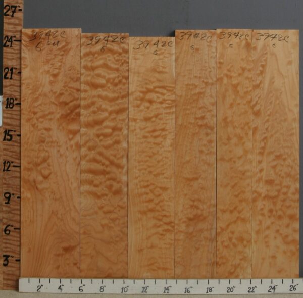 5A Quilted Maple 6 Board Set 26"1/4 X 24" X 4/4 (NWT-3942C)