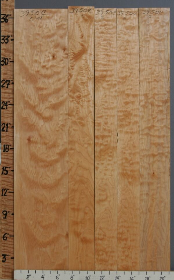 5A Quilted Maple 5 Board Set 21" X 36" X 4/4 (NWT-3950C)