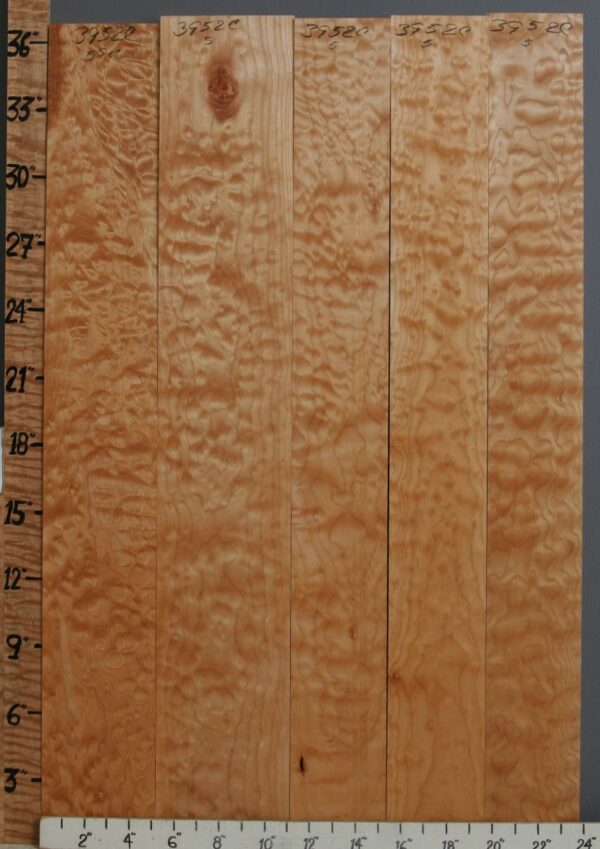 5A Quilted Maple 5 Board Set 23"3/4 X 36" X 4/4 (NWT-3952C)