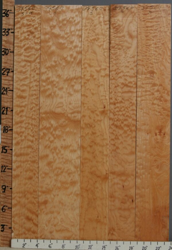 5A Quilted Maple 5 Board Set 23"1/2 X 36" X 4/4 (NWT-3956C)