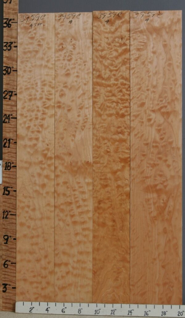 5A Quilted Maple 4 Board Set 20"1/4 X 36" X 4/4 (NWT-3959C)