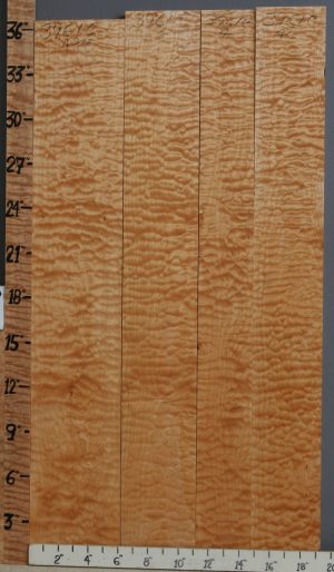 Musical Tubelar Quilted Maple 4 Board Set 19"1/4 X 36" X 4/4 (NWT-3961C)