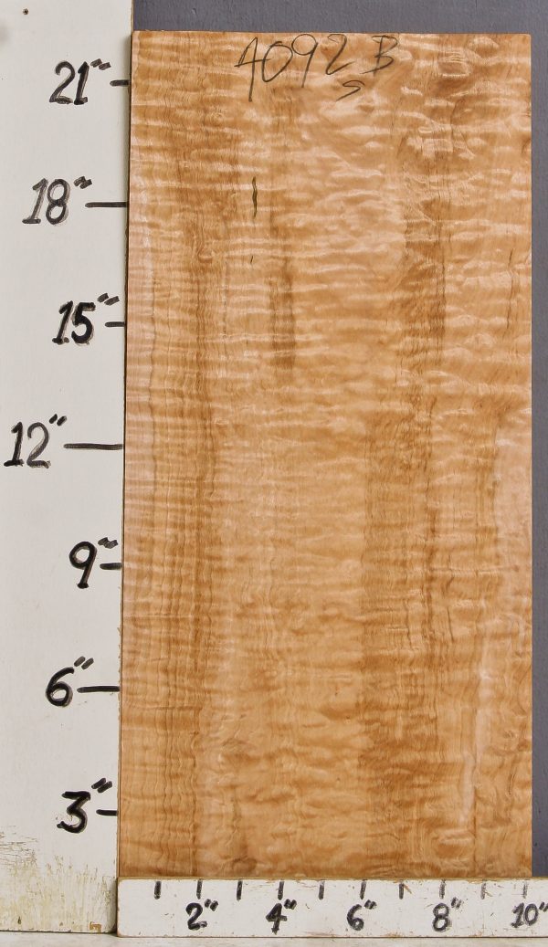 MUSICAL QUILTED MAPLE BILLET 9"7/8 X 22" X 1"3/16 (NWTB4092)